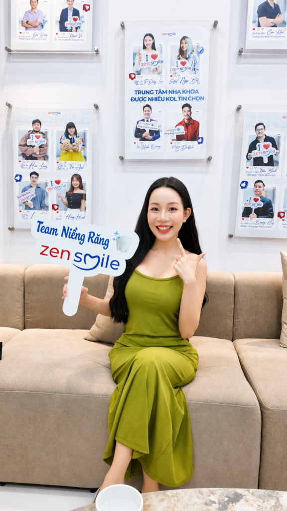 KOC sử dụng dịch vụ Mắc cài Sứ tại Nha khoa Zensmile