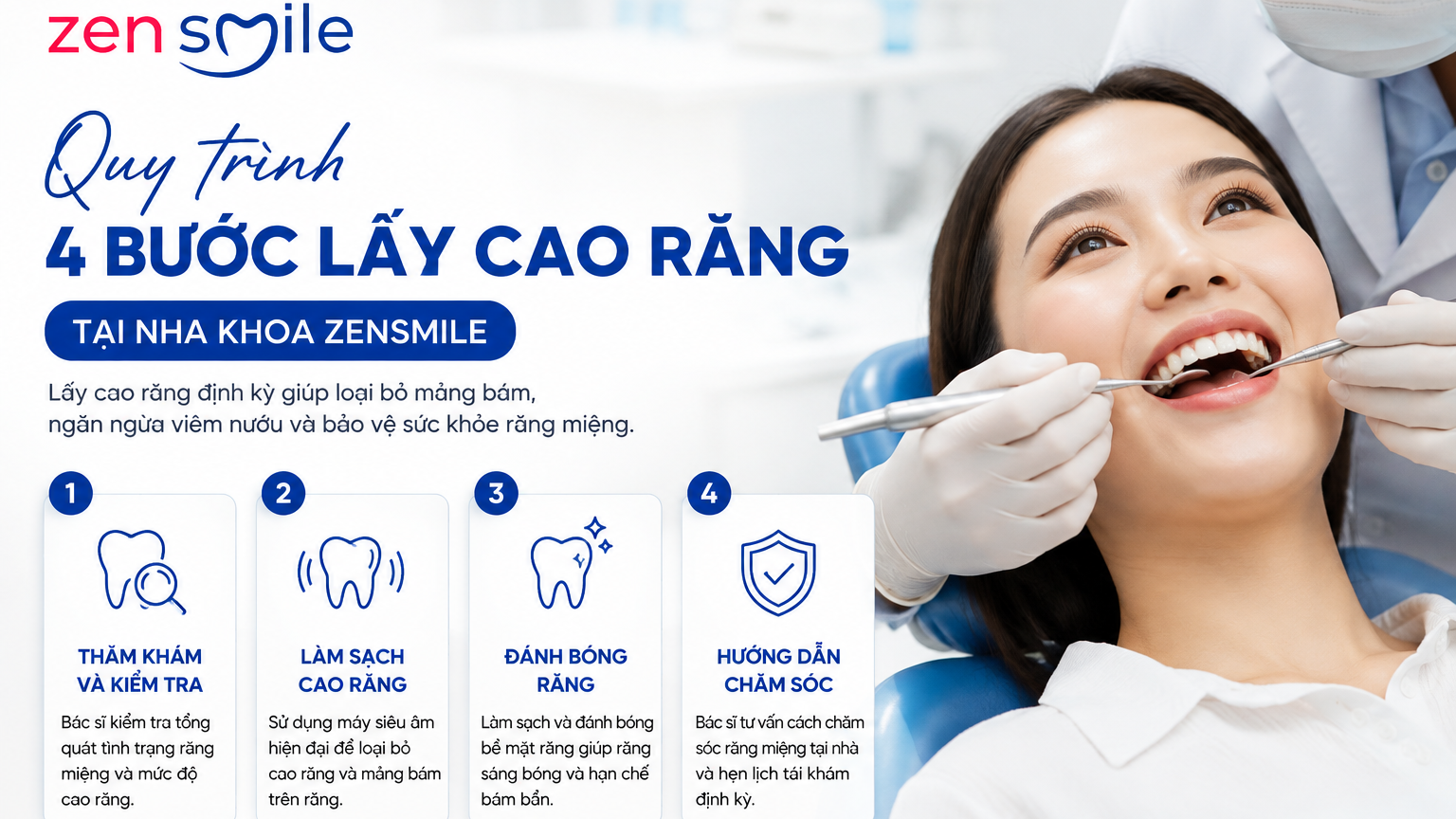Quy trình cạo vôi răng và lấy cao răng